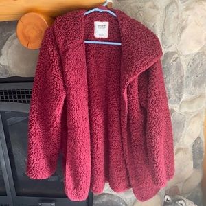 COPY - Maroon Sherpa jacket